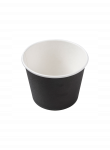 Vienkartinis indelis APVALUS juodas (1000 ml, 13,5x10,4 cm, 50 vnt.)