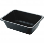 Vienkartinis indas vieno skyriaus DF (juodas, 171 x 127x 50mm., 670ml.)