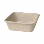 Dėžutė i&scaron; cukranendrių (900 ml., 15 x 15 x h5,3 cm., 40 vnt.)