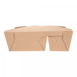 Dėžutė THEPACK Amerika (ruda, dviejų skyrių 1320 + 660 ml., 50 vnt.)