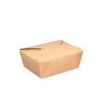 Vienkartinė dėžutė užkandžiams popierinė (ruda, 750 ml., 50 vnt.)
