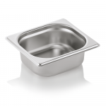 GN indas 1/6 (nerūdijančio plieno, 17,6 x 16,2 cm. + h6,5 cm., 1 l.)