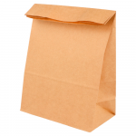 Mai&scaron;elis be rankenų su dugnu (rudas, 32+20x33 cm., 250 vnt.)