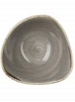 Dubuo STONECAST Peppercorn Grey. D15,3 cm. Trikampis. Pilkas porcelianas.