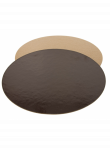 Padėkliukas po tortu 24 cm. dvipusis auks/ruda