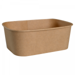 Vienkartiniai dubenėliai rudi 750 ml. 17,3 x 12,1 x h5,7 cm., 50 vnt.