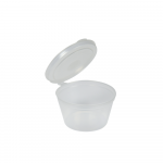 Vienkartinis indelis padažui PP su prijungtu dangteliu (50 ml., 100 vnt.)