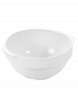 Dubenėlis sriubai su rankenėlėmis. 750 ml. D17 x H7 cm. Porcelianas, baltas.