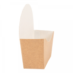 Dėžutė THEPACK riestainiams/begeliams (ruda, 12 x 4,5 x 12 cm. pop. (100)