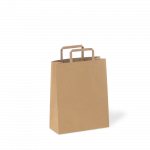 Mai&scaron;elis popierinis su rankenomis (rudas, 26 + 17 x h25 cm., 250 vnt.)