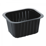 Vienkartinis indelis sriubai DUNIFORM (juodas, 630 ml., 138 x 114 x 35 mm., 1 vnt.)