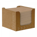 Servetėlės Bio Dunisoft EKO rudos, dėkle (20 x 20 cm., 1 sl., 50 vnt.)