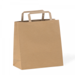 Mai&scaron;elis popierinis su rankenomis (rudas, 32 + 20 x h30 cm., 250 vnt.)