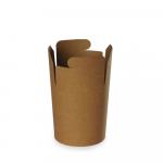 Vienkartinė dėžutė WOK (ruda, 500 ml., 50 vnt.)