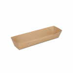 Vienkartinė lėk&scaron;tė pailga KRAFT (21 x 3,5 x 3,4 cm., 125 vnt.)