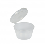 Vienkartinis indelis padažui PP su prijungtu dangteliu (80 ml., 50 vnt.)