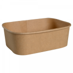 Vienkartinis indelis KRAFT keturkampis (650 ml., 50 vnt.)