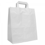 Mai&scaron;elis popierinis su rankenomis (baltas, h26 + 17 x 25 cm., 1 vnt.)