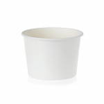 Vienkartinis indelis ECO SOUP (baltas, 450 ml., &Oslash;9,5 cm., H6,5 cm., 50 vnt.)