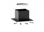 Rothoblaas PERGOPOST | Dekoratyvinis kolonos pagrindas pergolėms ir pavėsinėms - PERGOPOST140B &mdash; 143&times;143mm, Black (RAL9005)