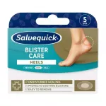SALVEQUICK pūslių pleistrai kulnams BLISTER CARE HEELS, 5 vnt.