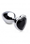 Analinis kai&scaron;tis ,,Black Heart Gem Anal Plug Large''