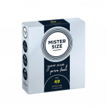 Prezervatyvai "Mister Size Pure Feel 49 mm" - 3 vnt.