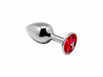 Analinis kai&scaron;tis ,,Mini Metal Butt Plug M'', Raudonas (galima rinktis spalvą)