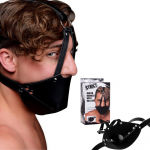 Burnos kai&scaron;tis XR Brands "Mouth Harness with Ball Gag"
