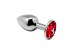 Analinis kai&scaron;tis ,,Mini Metal Butt Plug L'', Raudonas (galima rinktis spalvą)