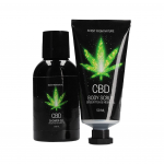 Kelioninis kūno priežiūros rinkinys "Green Tea & Hemp Oil" - 2 produktai