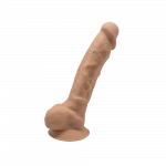 Realisti&scaron;kas falo imitatorius Silexd Model 1 7" Caramel, &scaron;viesiai rudos spalvos
