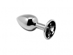 Analinis kai&scaron;tis ,,Mini Metal Butt Plug L'', Juodas (galima rinktis spalvą)