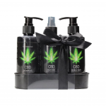Kūno priežiūros dovanų rinkinys "Green Tea & Hemp Oil" - 3 produktai