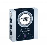 Prezervatyvai "Mister Size Pure Feel 69 mm" - 3 vnt.