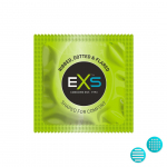 Stimuliuojantys prezervatyvai su i&scaron;kilimais "EXS Ribbed, Dotted & Flared"