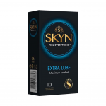 Papildomai lubrikuoti prezervatyvai "SKYN Extra Lube" - 10 vnt.