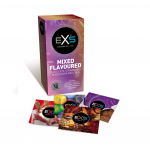 Įvarių skonių ir kvapų prezervatyvų rinkinys "EXS Mixed Flavoured" - 12 vnt.