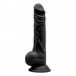 Realisti&scaron;kas falo imitatorius Silexd Model 3 9'5" Black, juodos spalvos