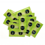 Stimuliuojantys prezervatyvai su i&scaron;kilimais "EXS Ribbed, Dotted & Flared" - 144 vnt.