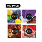 Įvarių skonių ir kvapų prezervatyvų rinkinys "EXS Mixed Flavoured" - 400 vnt.