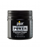 Silikono ir vandens pagrindo lubrikantas "Pjur Power Premium Cream" - 150 ml (galima rinktis talpą)