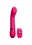 Prabangus įkraunamas vibratorius su pulteliu "Kegel G" - rožinis