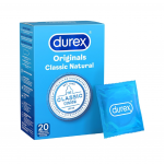 Prezervatyvai "Durex Original Classic Natural" - 20 vnt.