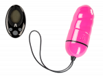 Įkraunamas vibratorius su pulteliu "Ocean Storm" - rožinis