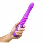 Įkraunamas stumiamasis vibratorius su pulteliu "Monroe"