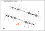 9GQ0-280100-40000 REAR CV DRIVE SHAFT,LH CFMOTO 450 Nr. 8