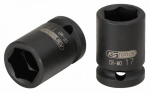 &Scaron;e&scaron;iakampė smūginė galvutė 1/2" 27mm trumpa, KS Tools
