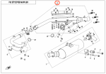 7020-021200-1000 Middle exhaust pipe assy X8