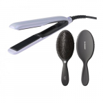 True Divinity MK2 Lavender Haze Set Plaukų tiesintuvo ir Gloss Brush &scaron;epečio rinkinys